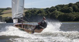 Rob and Keith sailing WICKED flat out at Salcombe Week 2012